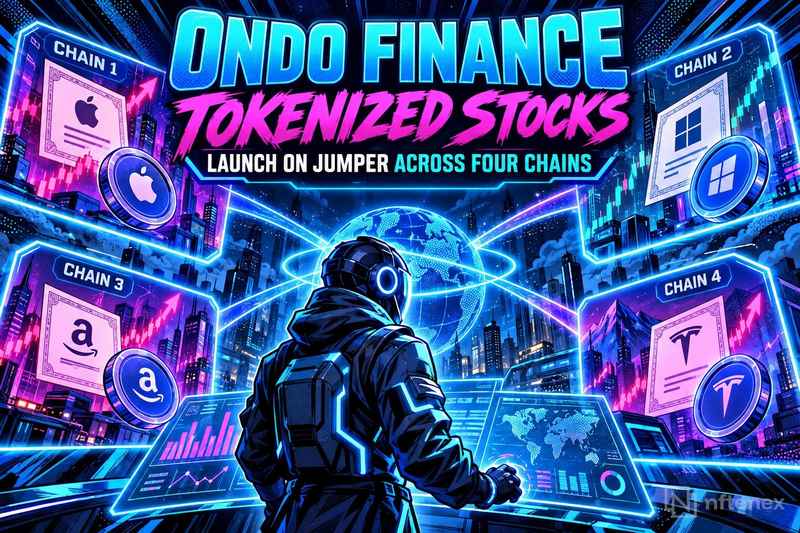 Acciones tokenizadas de Ondo Finance se lanzan en Jumper en cuatro cadenas