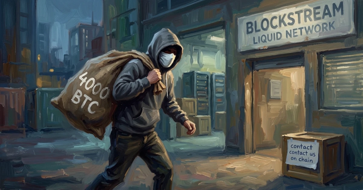 Domyślne się „biae kapelusze” hakerzy wyprowadzili 4000 bitcoinów z rezerw federacji Liquid Network Blockstream