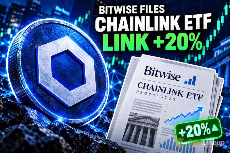 Bitwise składa prospekt ETF na Chainlink, a LINK rośnie o ponad 20%