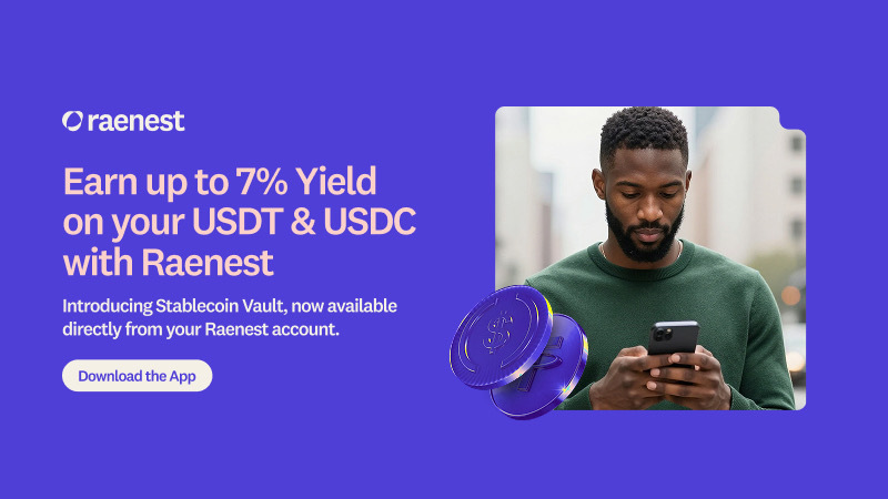 Raenest uruchamia Stablecoin Vault z.variable APY do 7% na USDC i USDT