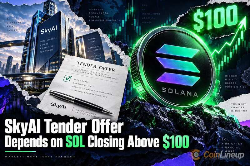 SkyAI verknüpft geplantes Barübernahmeangebot von 3,00 $ je Aktie mit Solana-Kurs über 100 $