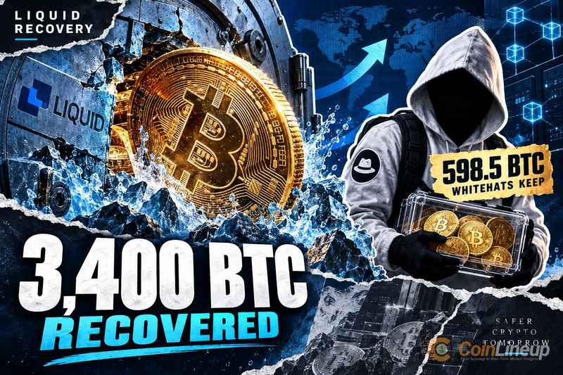 Liquid Reports Recovery of 3,400 BTC; Self-Described Whitehats Retain About 598.5 BTC