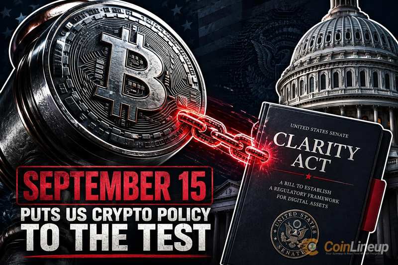 CLARITY法案9月15日迎来参议院关键步骤，考验美国加密货币政策方向