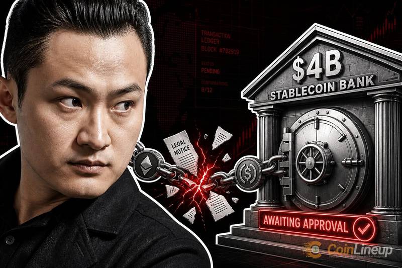 Justin Sun mantiene pubblica la disputa con World Liberty Financial mentre la banca per stablecoin da 4 miliardi di dollari attende l'approvazione finale
