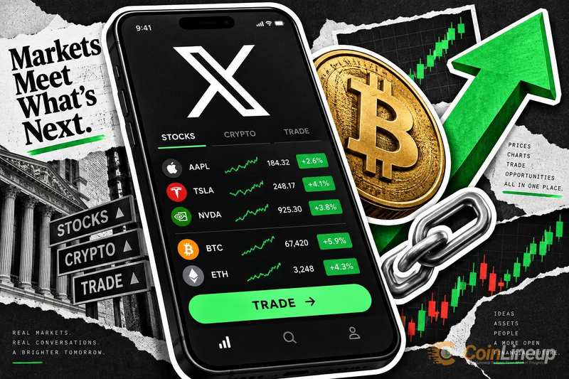 X запускает живые тикеры акций и криптовалют со ссылками на торговые платформы Coinbase, Gemini, Kraken и Moomoo