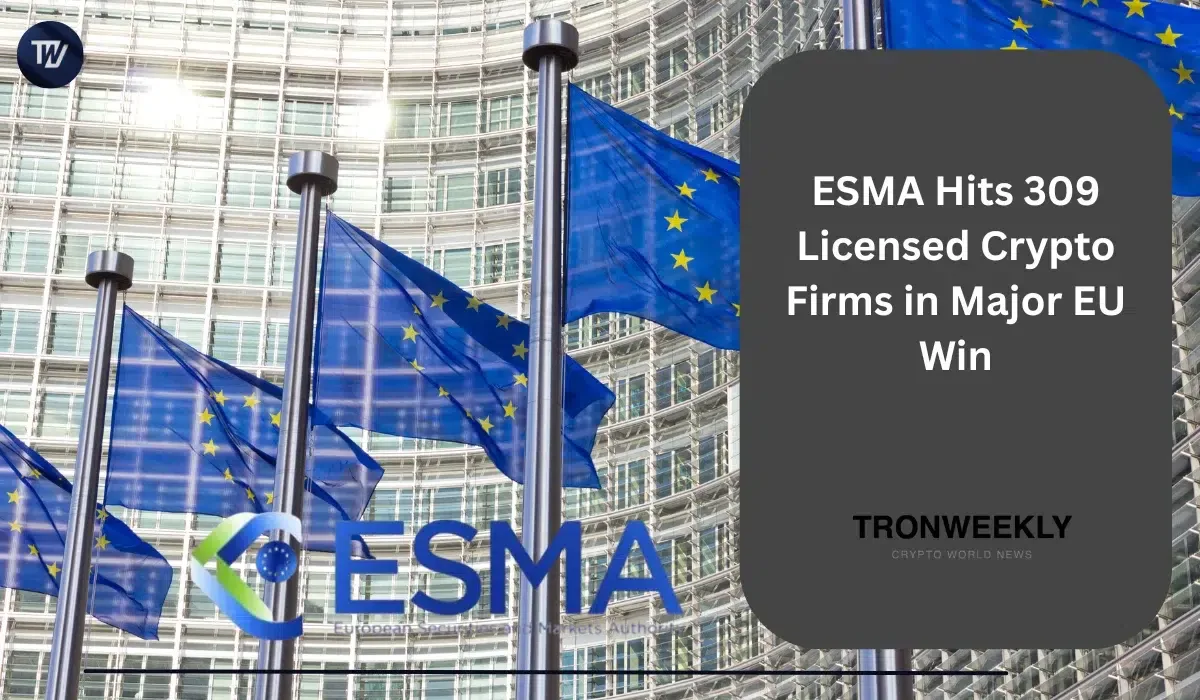 ESMA добавила 15 криптокомпаний в реестр MiCA, доведя общее число до 309