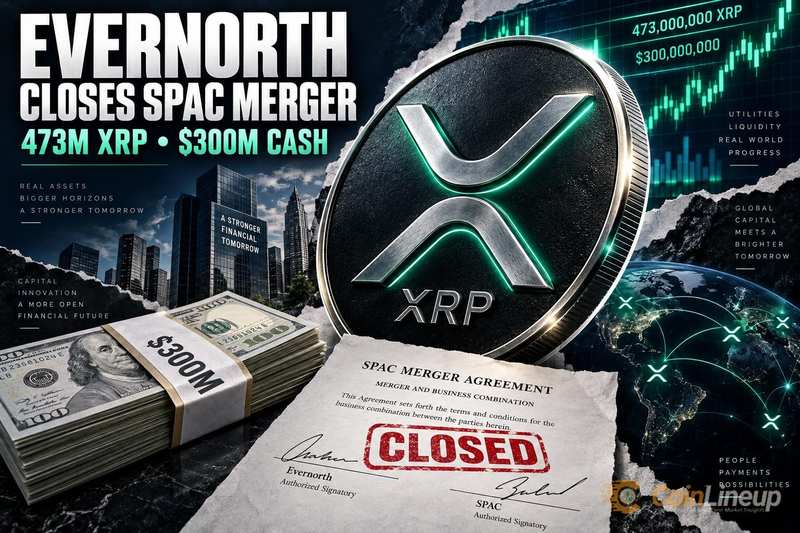 Evernorth chiude la fusione SPAC con 473 milioni di XRP e 300 milioni di dollari in contanti