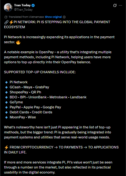 OpenPayがPiサポートを追加し、Pi Networkが決済分野で注目を集める