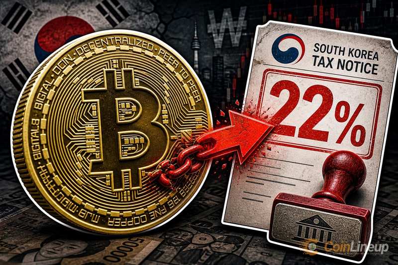 South Korea to Impose 22% Tax on Cryptocurrency Gains Starting in 2027