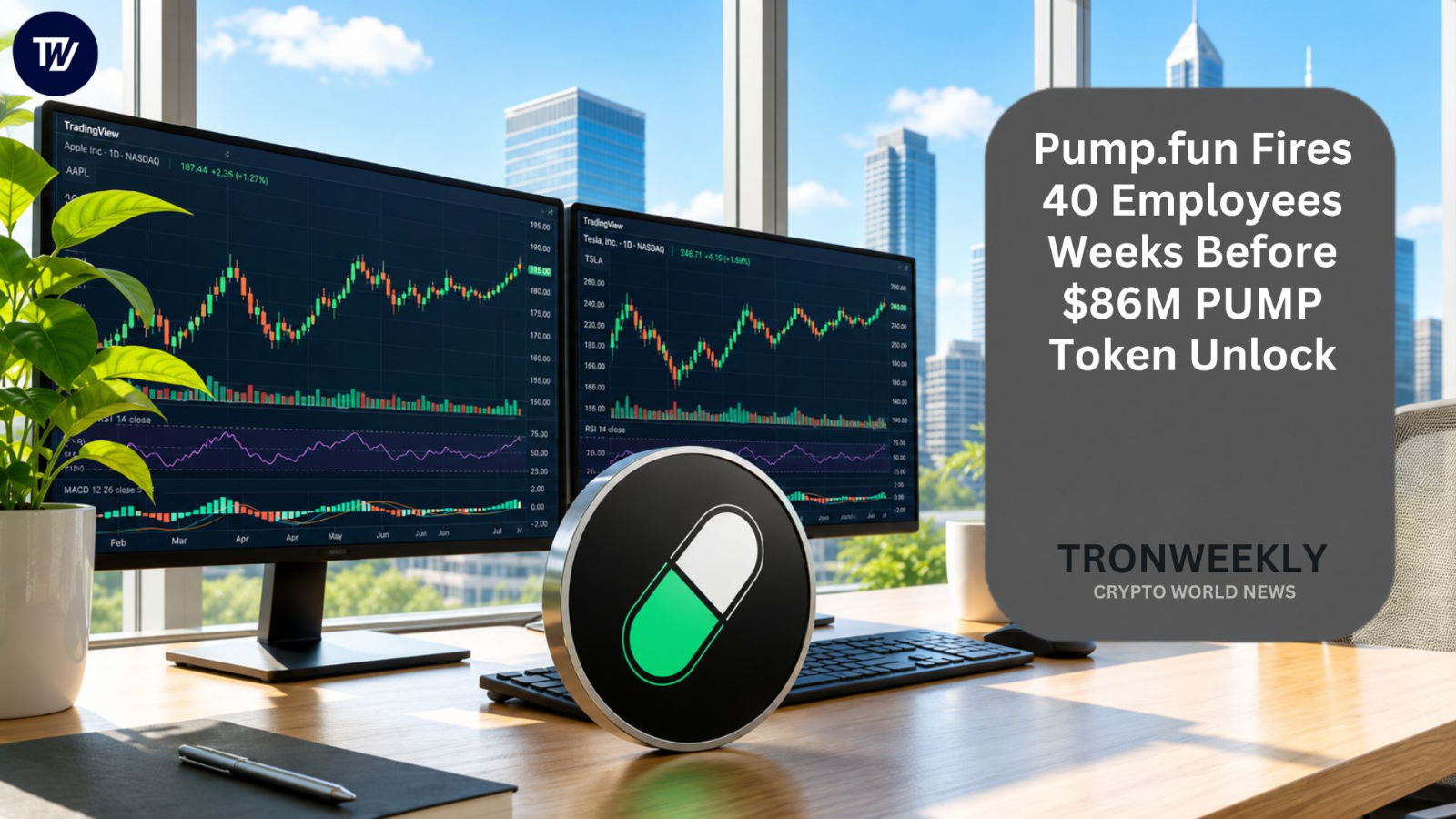 Pump.fun despide a más de 40 empleados antes del desbloqueo de tokens PUMP
