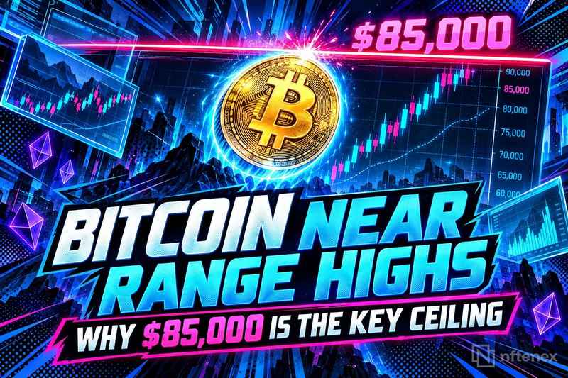 Bitcoin blisko górnej granicy zakresu: dlaczego 85 000 USD to kluczowy opór