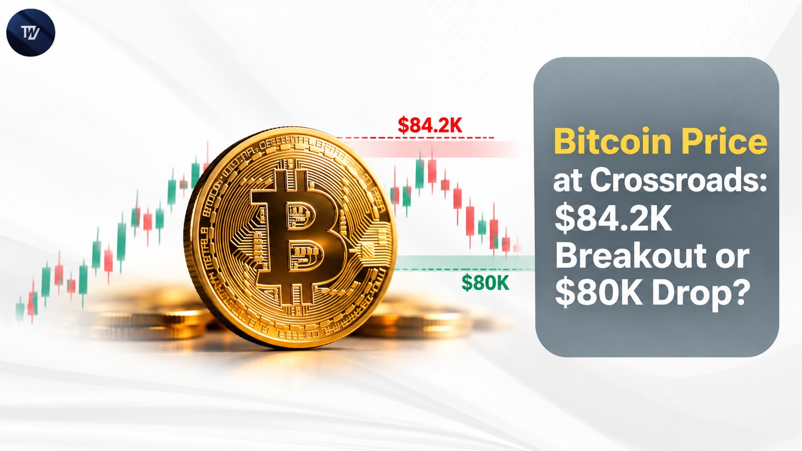Цена биткоина на распутье: прорыв $84,2 тыс. или падение к $80 тыс.?