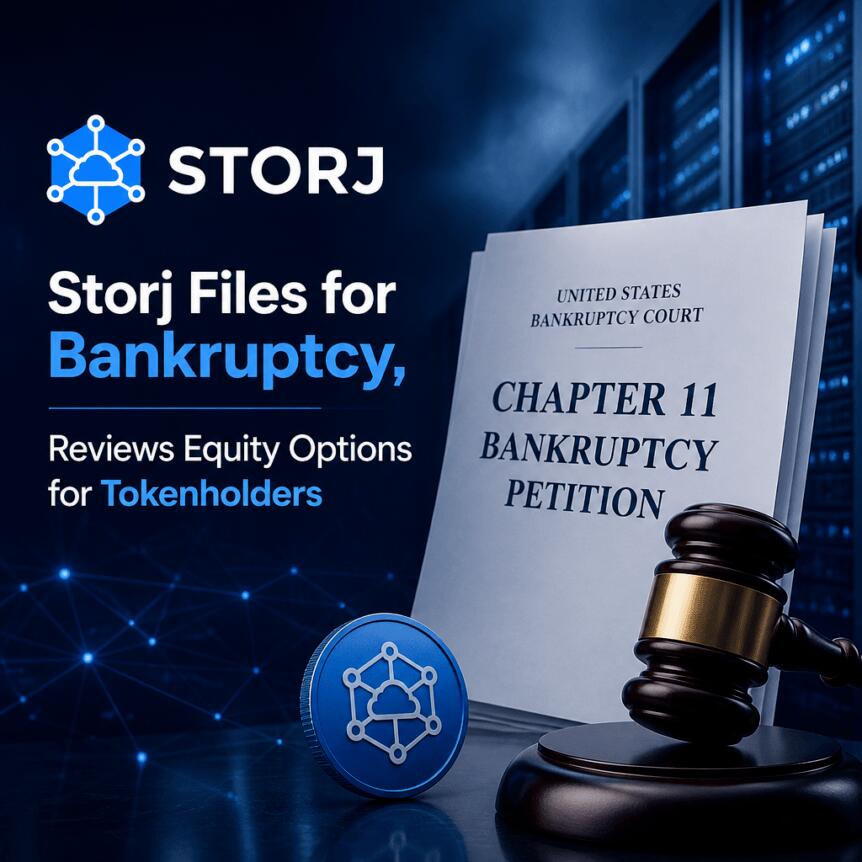 Storj Labs presenta istanza di Chapter 11 e valuta un percorso azionario per i titolari di STORJ