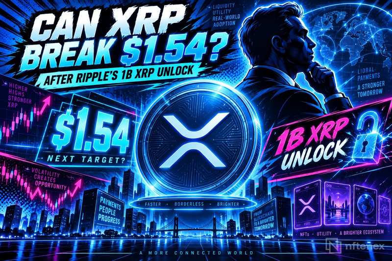 XRP держится около $1.50 после разблокирования 1 млрд XRP из эскроу Ripple, фокус на сопротивлении $1.54