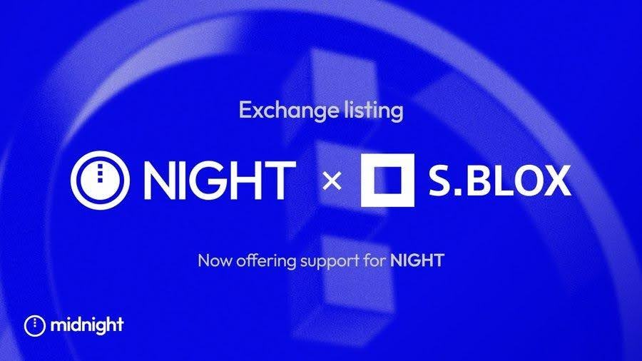S.BLOX notuje token NIGHT Midnight jako pierwsza zarejestrowana giełda w Japonii
