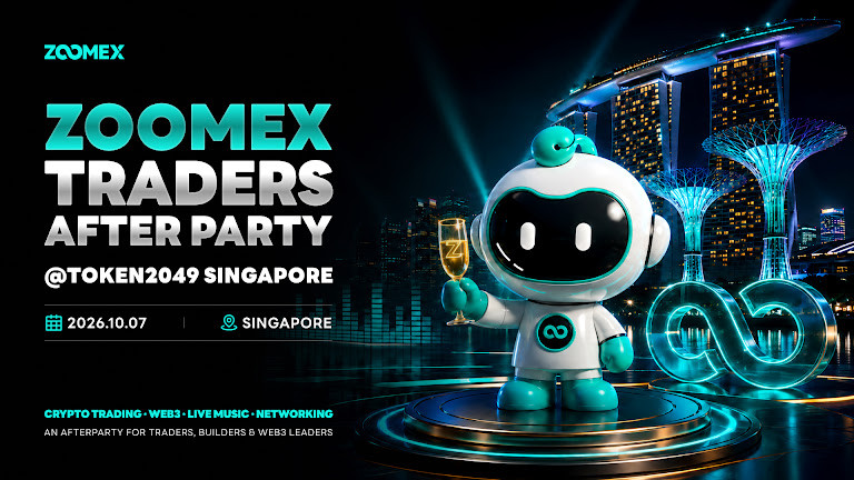 Zoomex проведёт Traders After Party во время TOKEN2049 в Сингапуре, объединяя трейдеров и Web3-сообщество