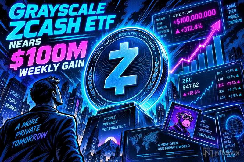 Спотовый ETF Grayscale на Zcash приблизился к приросту в $100 млн за неделю, но цифра остается неподтвержденной
