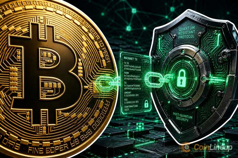 Kwantoodporna transakcja Bitcoina potwierdzona w sieci głównej bez żadnych zmian zasad konsensusu