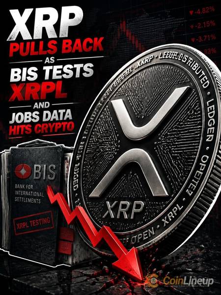 XRP scende verso 1,40 dollari mentre i forti dati sul lavoro statunitensi superano i test della BIS su XRP Ledger