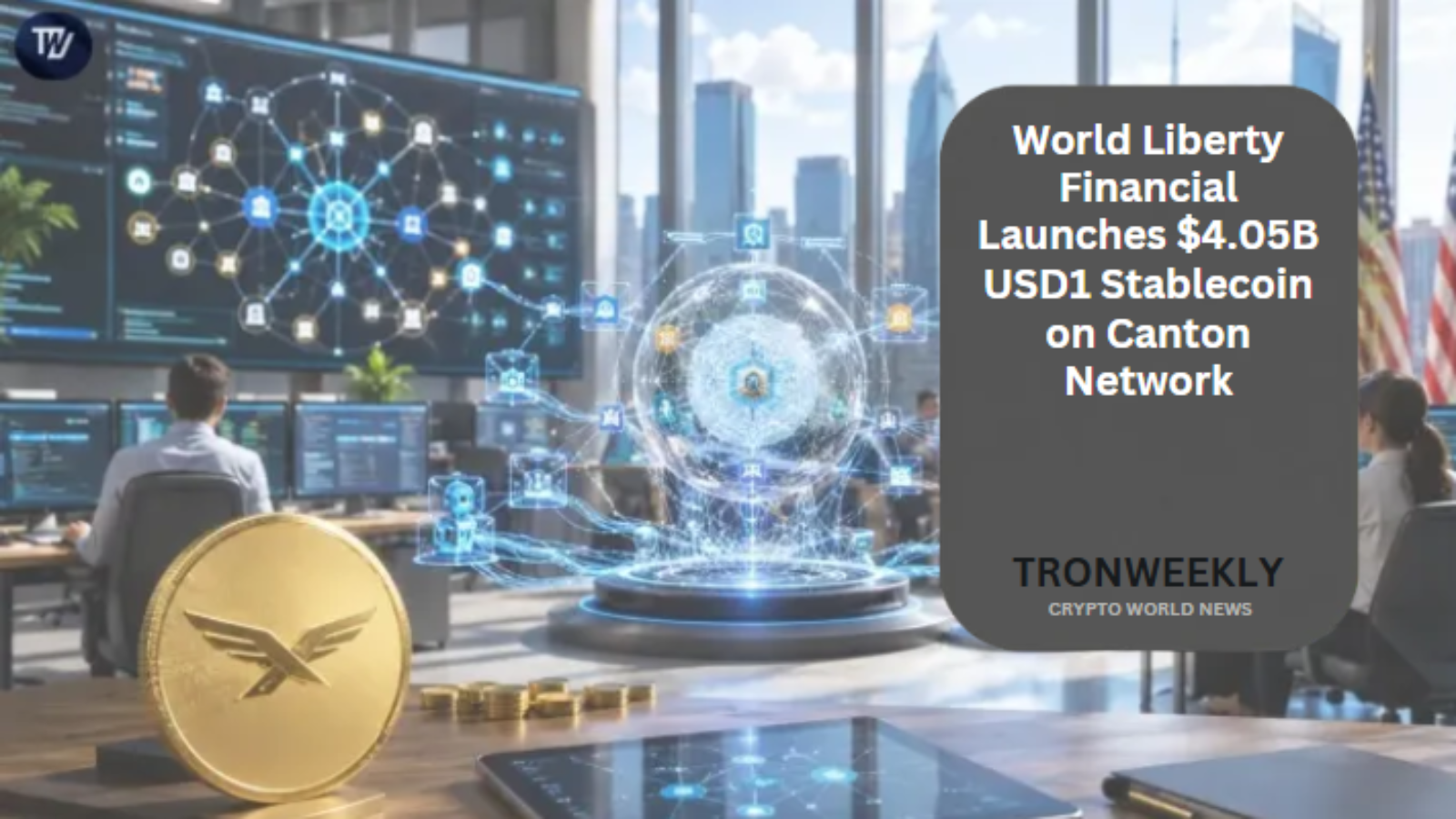 World Liberty Financial Launches $4.05B USD1 Stablecoin Natively on Canton Network