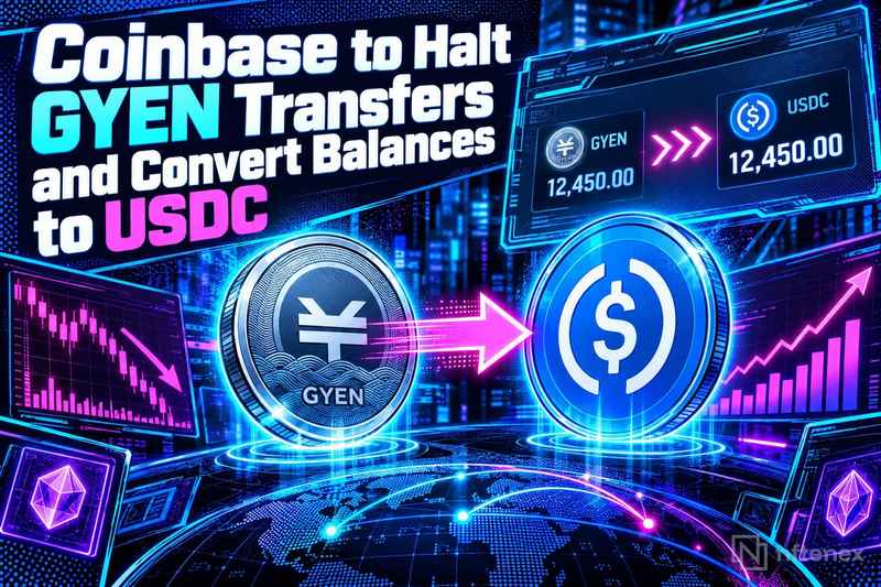 Coinbase остановит переводы GYEN 26 октября и конвертирует остатки в USDC
