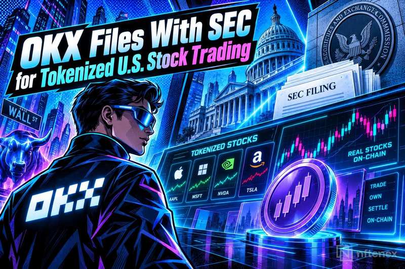 OKX подала заявку в SEC на запуск торговли токенизированными американскими акциями
