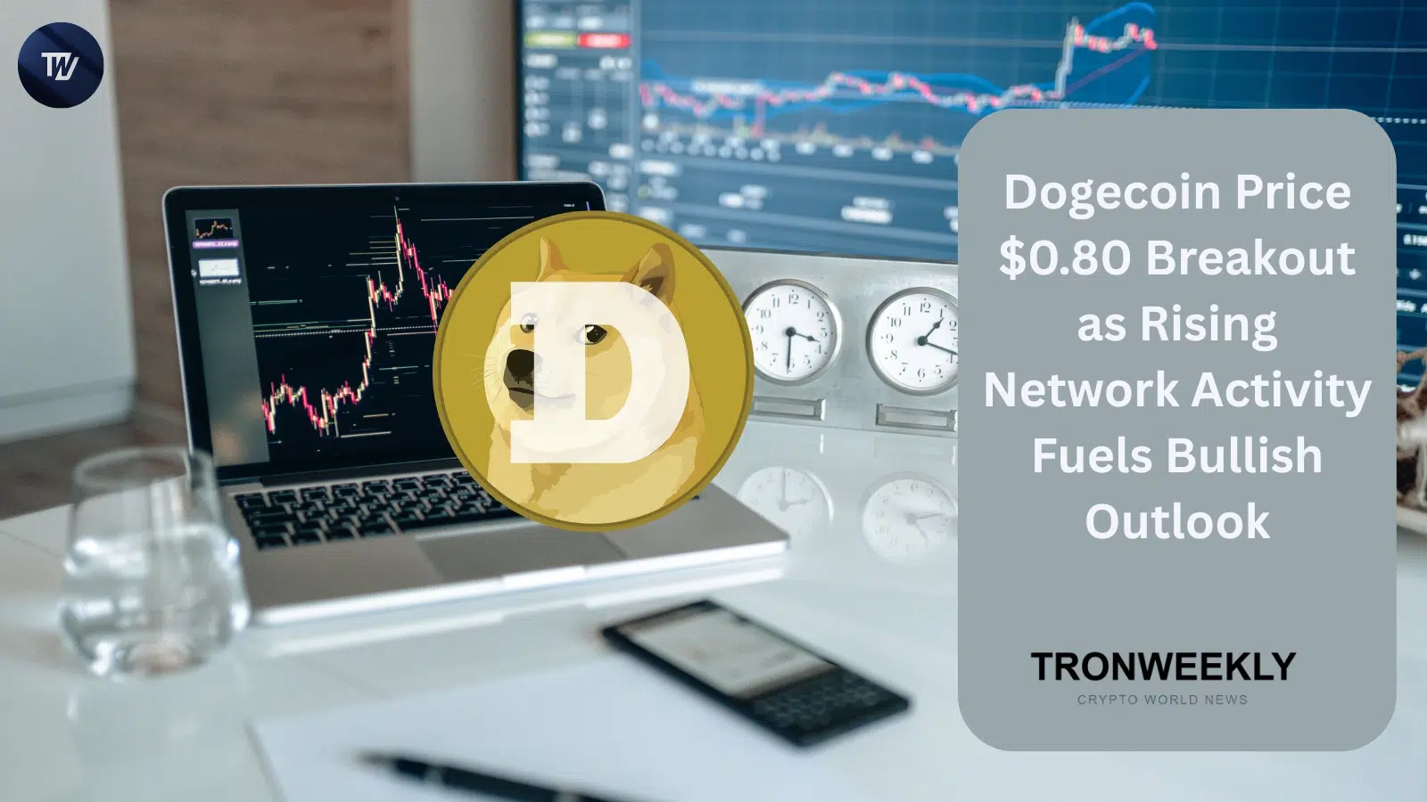 Il Dogecoin Affronta una Resistenza Chiave a $0.80 Mentre l'Attività di Rete Cresce del 16%