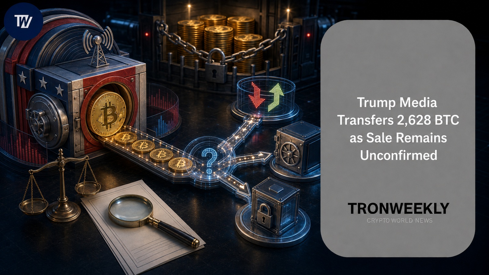 Trump Media Transfers 2,628 BTC to Crypto.com Amid Unconfirmed Sale Status