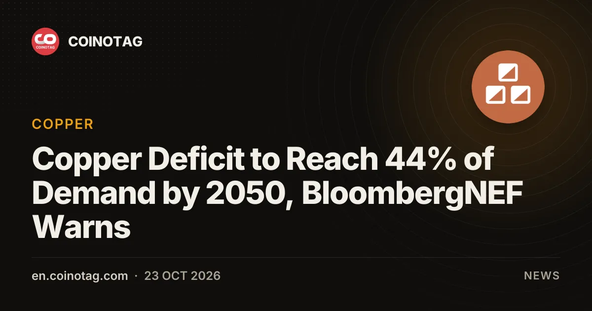 Le déficit en cuivre atteindra 44 % de la demande d'ici 2050, alerte BloombergNEF