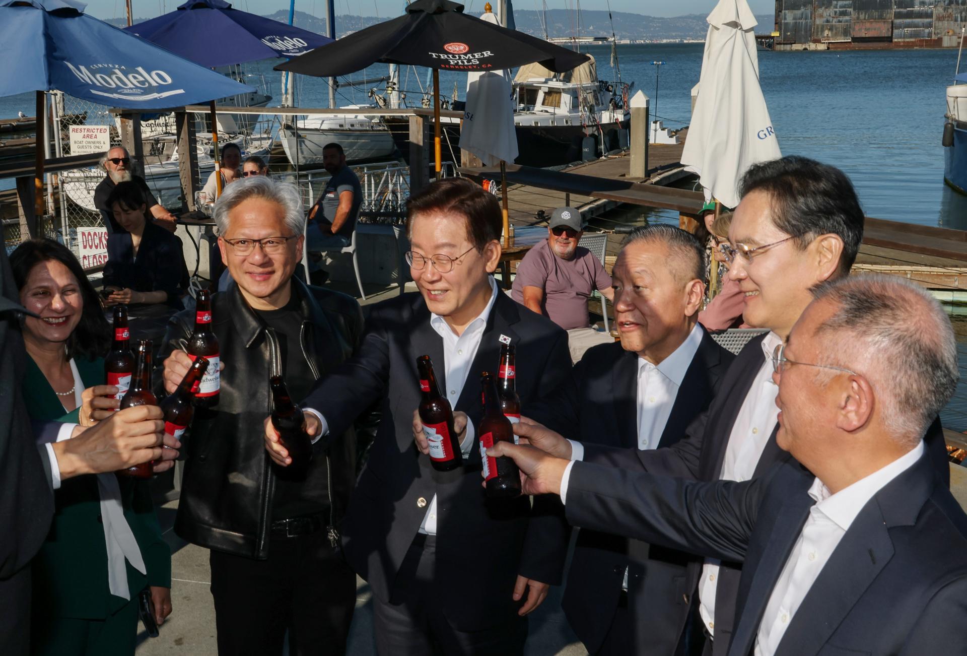 Top South Korean Business Leaders Meet with Nvidia's Jensen Huang and Global Tech Executives in San Francisco