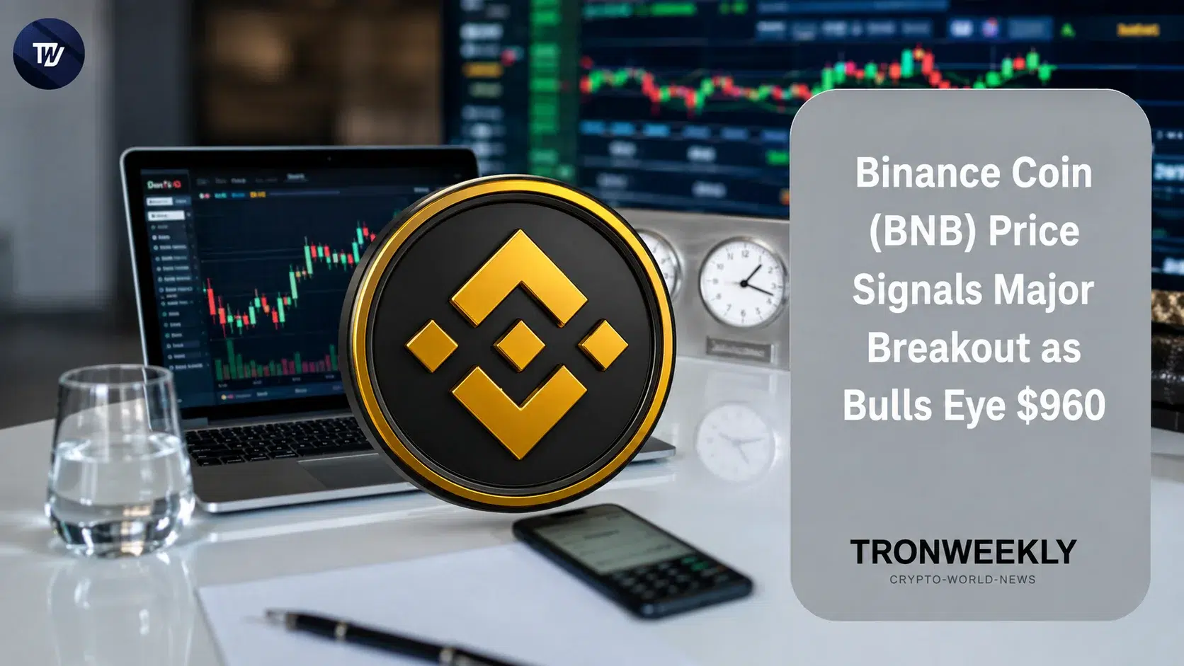 Binance Coin (BNB) blisko ważnego wybicia, gdy byki celują w poziom 745 USD
