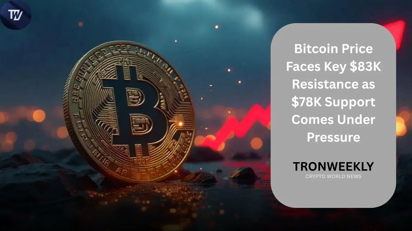 Bitcoin mierzy się z kluczową oporem na poziomie 83 tys. dolarów, podczas gdy wsparcie 78 tys. dolarów jest pod presją