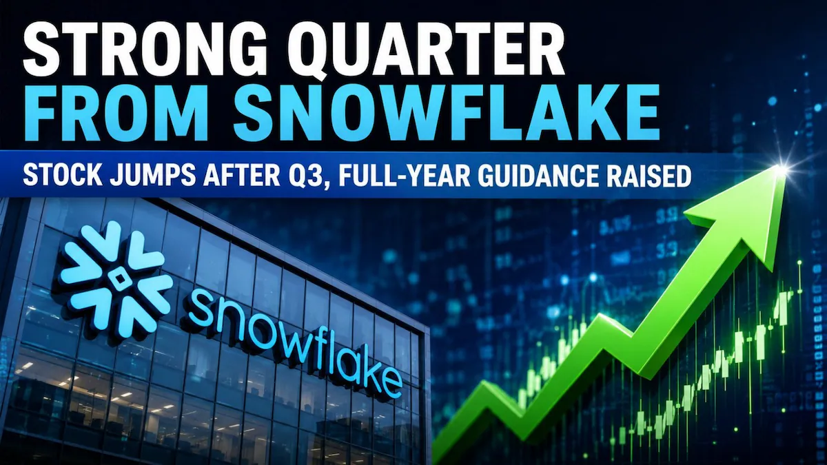 Las acciones de Snowflake suben un 22% en operaciones extendidas tras fuertes resultados del segundo trimestre y una guía al alza