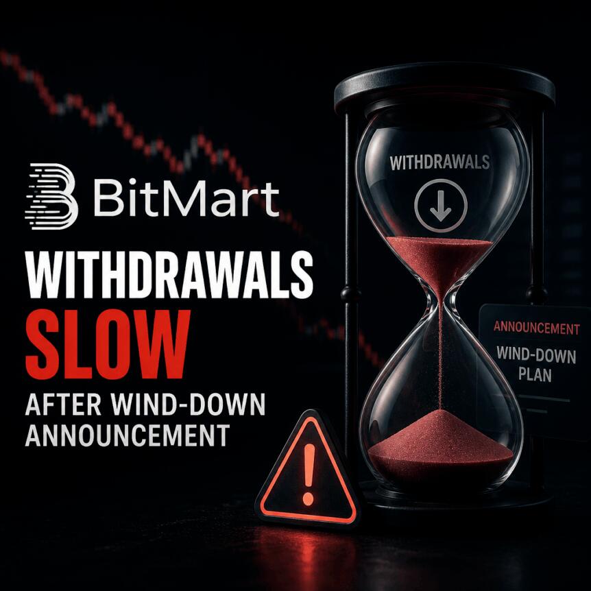 Вывод средств с BitMart замедлился после объявления биржей плана сворачивания деятельности
