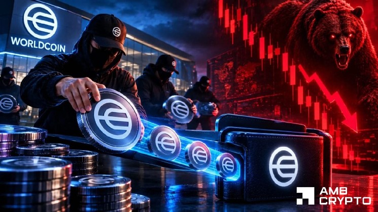 Кошелёк команды Worldcoin перевёл $4,86 млн в WLD на OKX на фоне теста поддержки $0,45