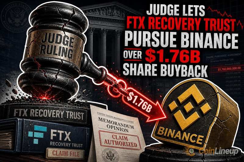 Federal Judge Permits FTX Recovery Trust to Proceed with $1.76 Billion Claim Against Binance
