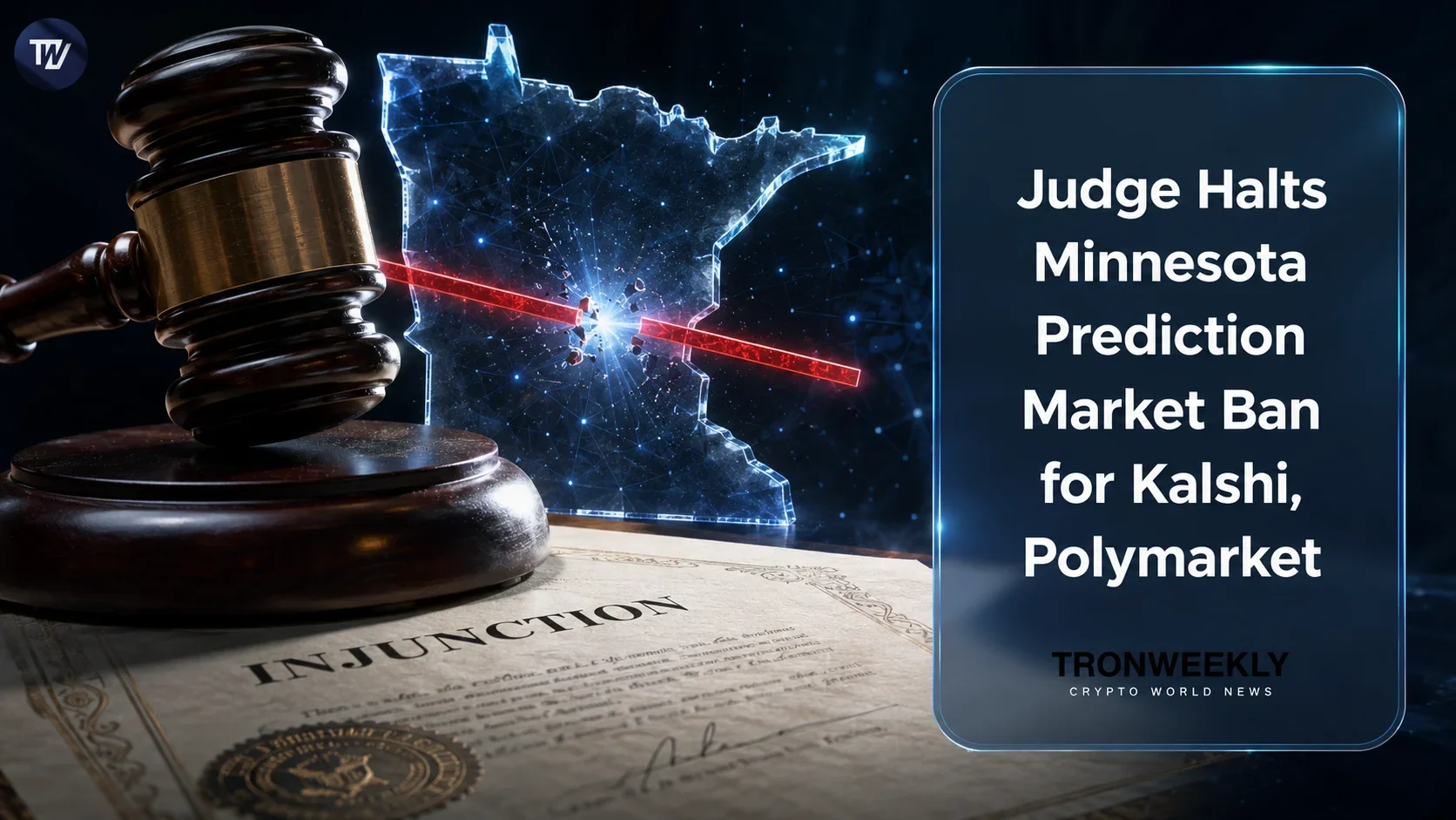 Judge Temporarily Blocks Minnesota Prediction Market Ban for Kalshi and Polymarket US