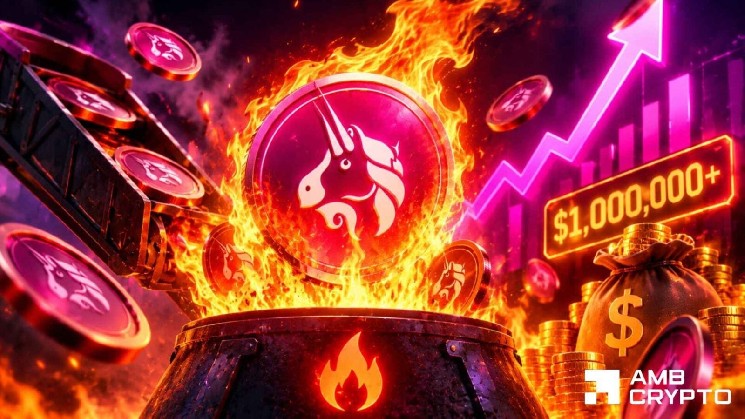 Бум Robinhood Chain привёл к рекордному сжиганию UNI на сумму более $1 млн в день