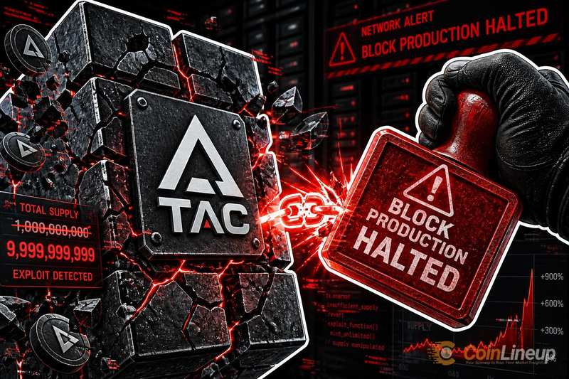 TAC suspend la production de blocs après la divulgation d’une faille de l’offre de jetons