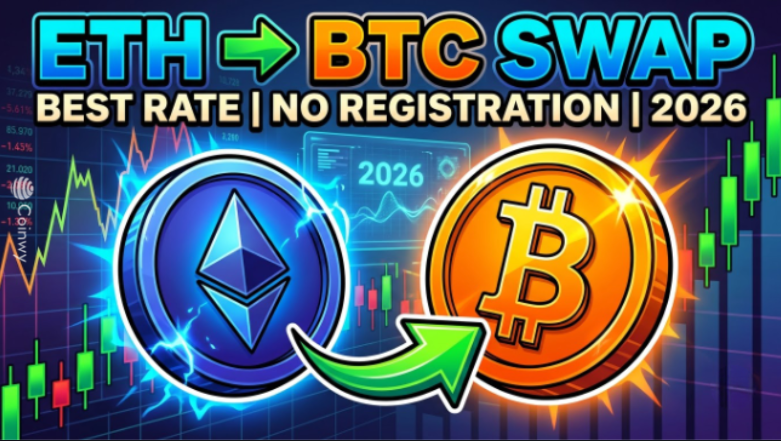 Scambio da ETH a BTC: i migliori servizi senza registrazione nel 2026