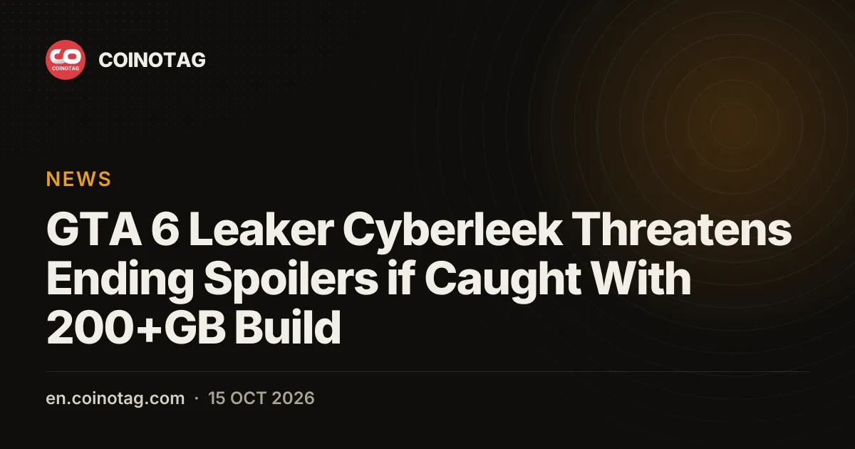 Il leaker di GTA 6, Cyberleek, minaccia di pubblicare lo spoiler del finale se preso con una build da oltre 200 GB