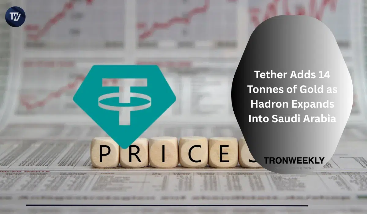 Tether voegt 14 ton goud toe in Q2 2026 en lanceert Hadron-tokenisatieplatform in Saoedi-Arabië