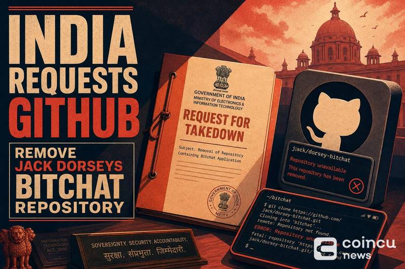 Индия, как сообщается, попросила GitHub удалить репозиторий Bitchat Джека Дорси