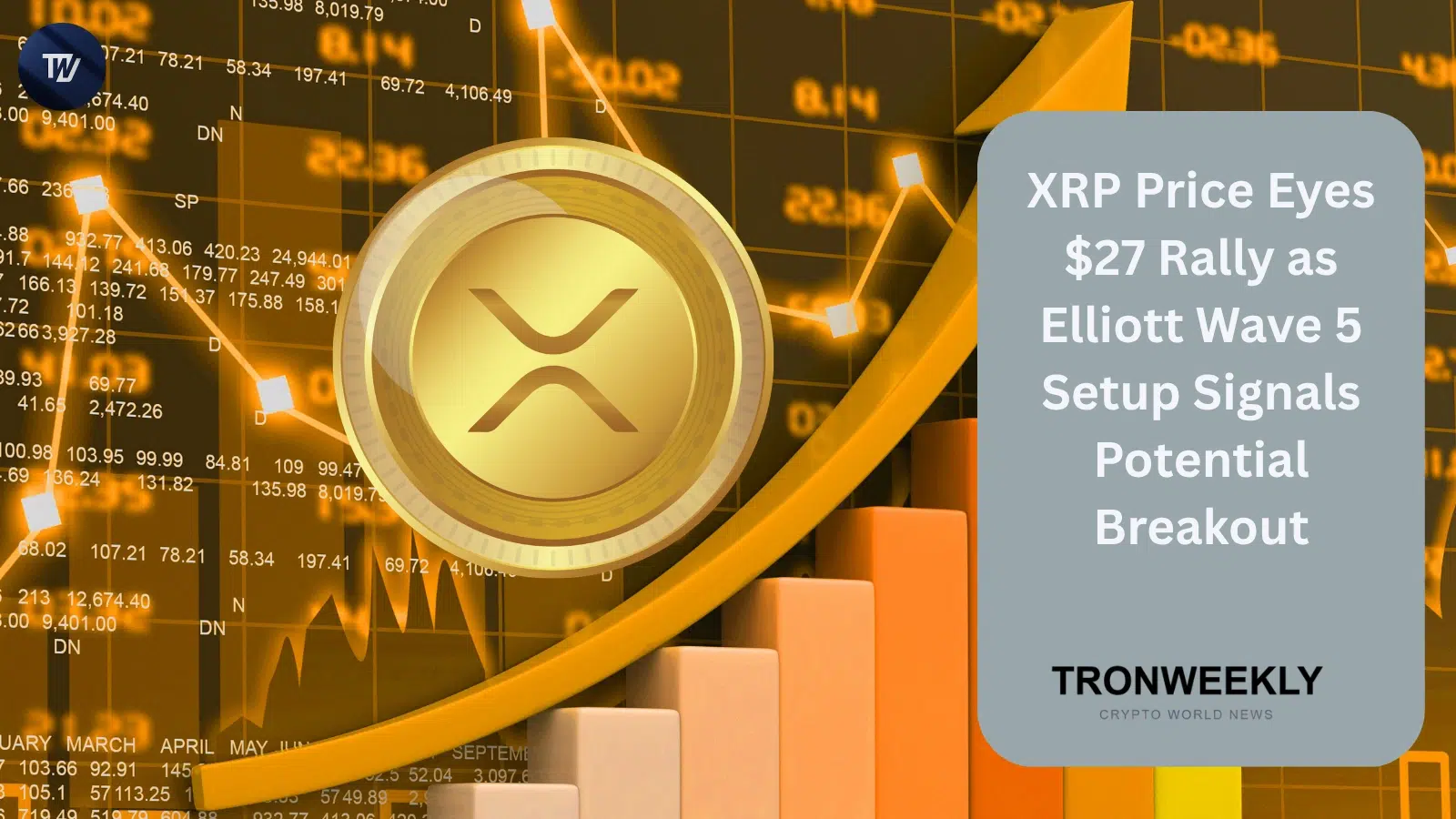 XRP艾略特波浪5浪形态聚焦27美元目标 机构需求持续累积