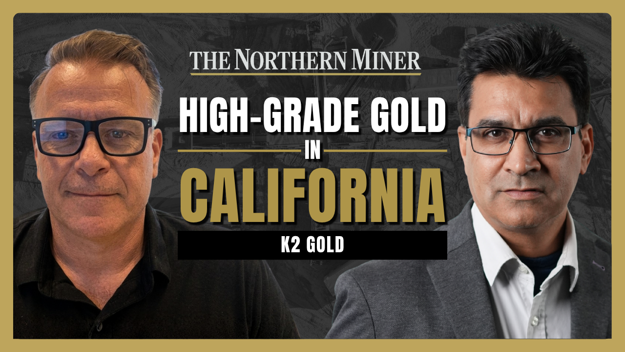 Prezes K2 Gold Anthony Margarit omawia wyniki wierceń w projekcie Mojave w sponsorowanym wideo The Northern Miner