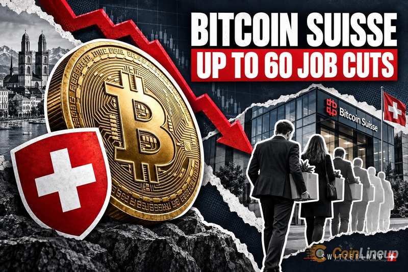 Bitcoin Suisse prevede di tagliare fino a 60 posti di lavoro in Svizzera