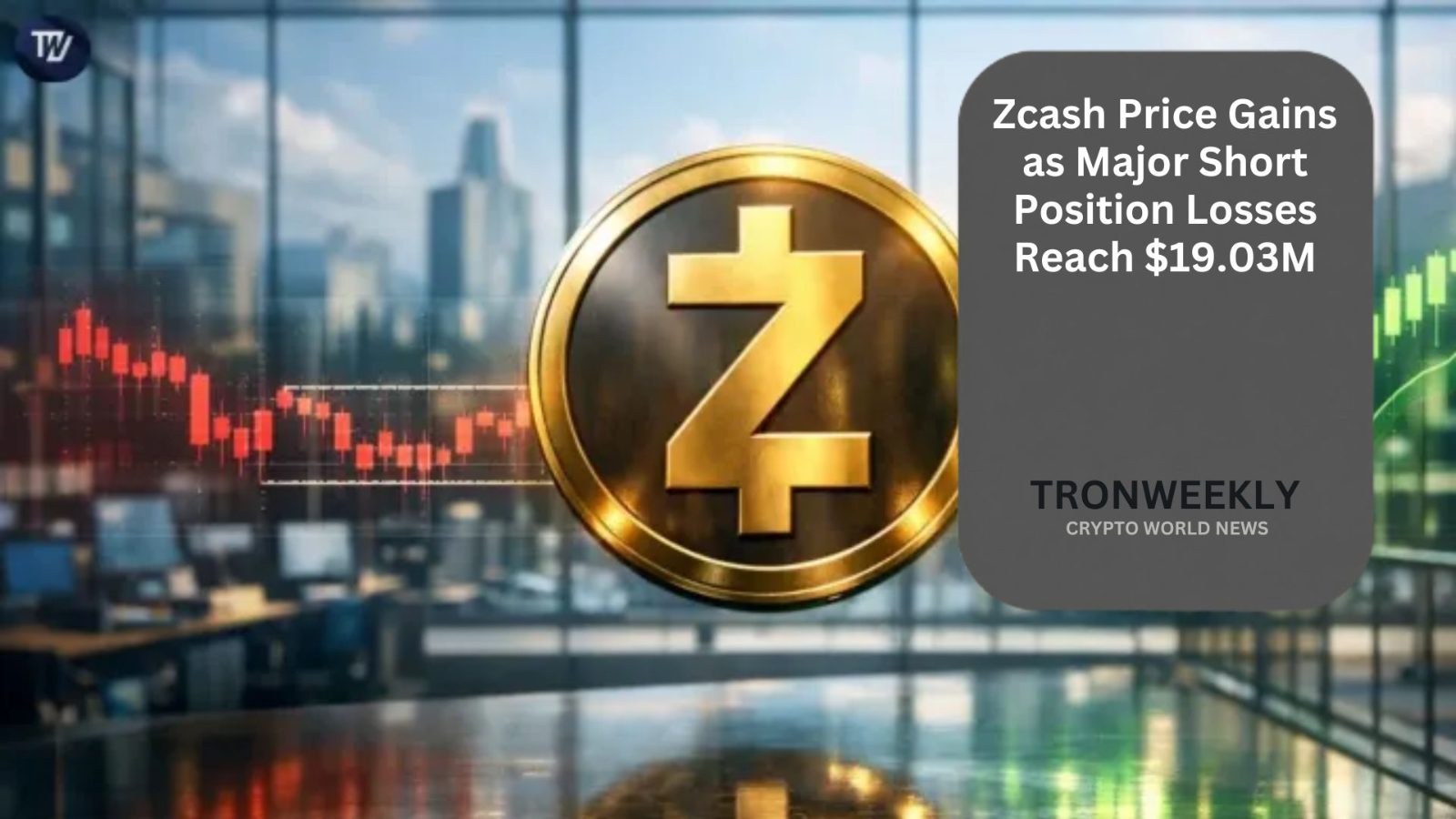 Le prix du Zcash progresse alors que les pertes d'une importante position short atteignent 19,03 millions de dollars
