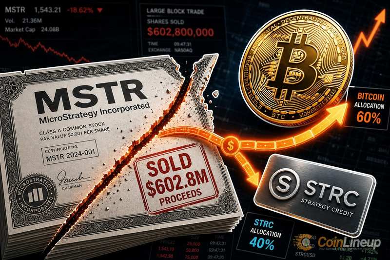 Strategy 将出售 MSTR 股份所得的 6.028 亿美元分配于比特币购买与 STRC 回购