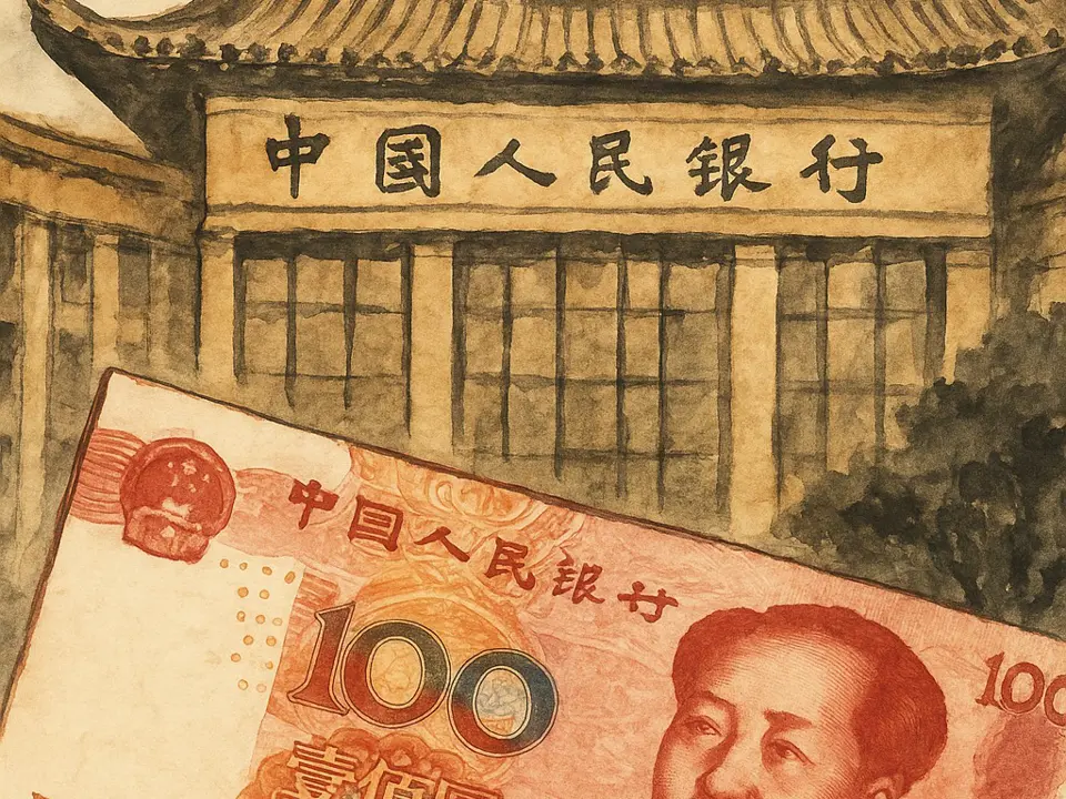 中國人民銀行將美元兌人民幣中間價設於6.7804，弱於市場預估的6.7104