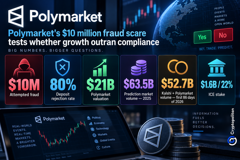 Polymarkets 10-Millionen-Dollar-Betrugsversuch zeigt, ob das Wachstum die Compliance überholt hat